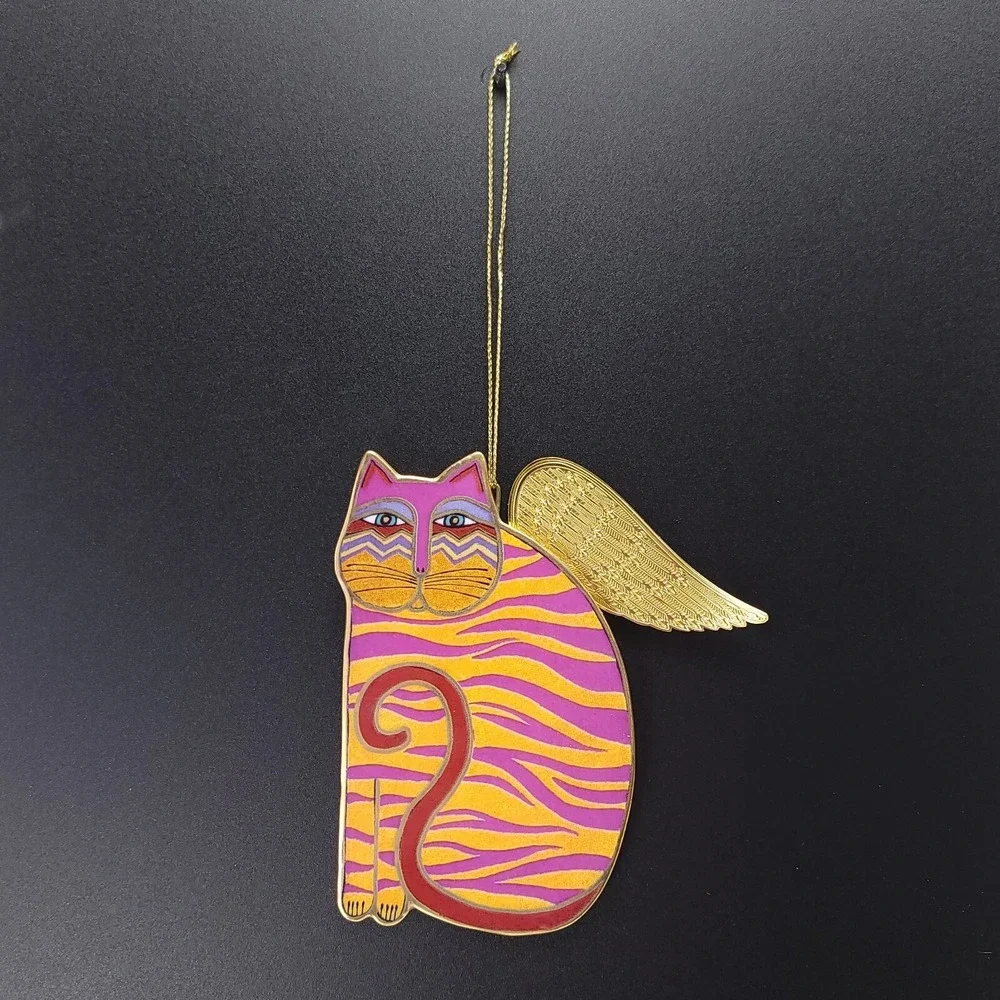 Laurel Burch MARIA Angeli-Cats Bradford‎ Cat Angel Christmas Ornament Porcelain